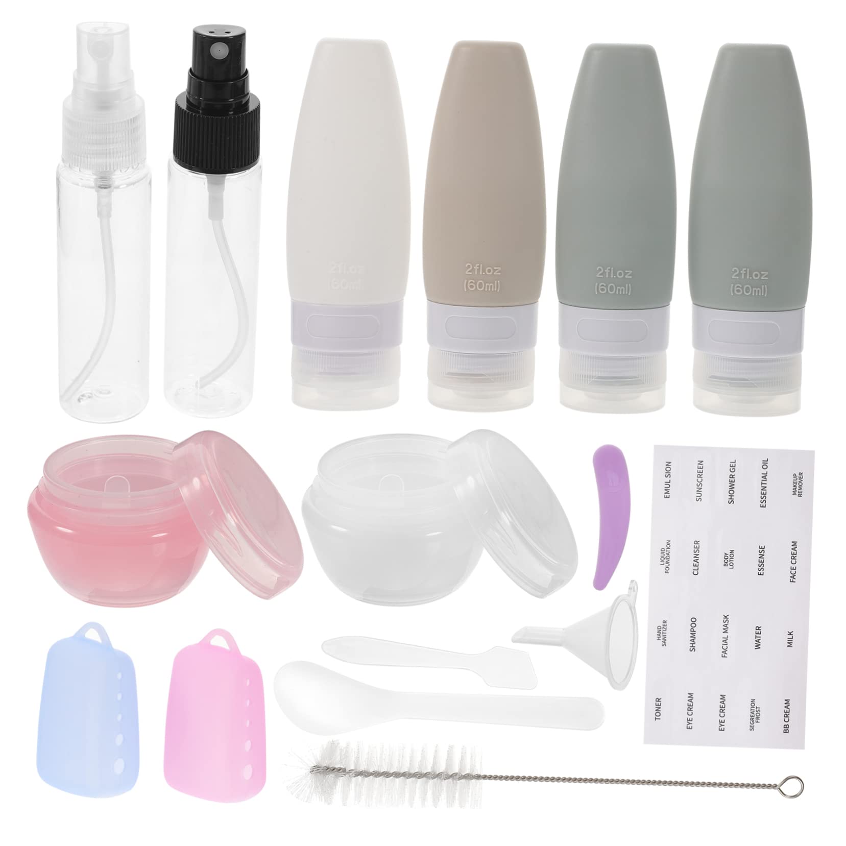 1-Piece Silicone Bottle Silicone Conditioner Emulsion Bottle Cosmetics Travel Skin Care Products Packaging Set