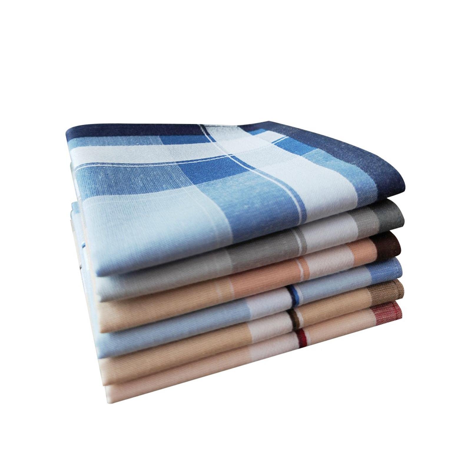 6x Pocket Square Hankies Cotton Men's Handkerchiefs for Casual Prom Weddings-image-28