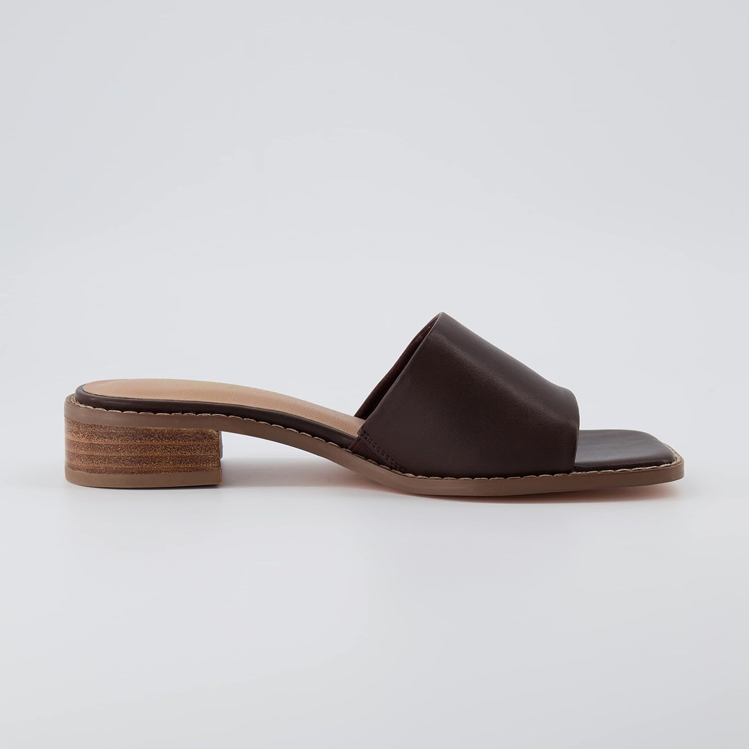 CUSHIONAIRE Women's Sage low block heel slide sandal +Memory Foam and Wide Widths Available