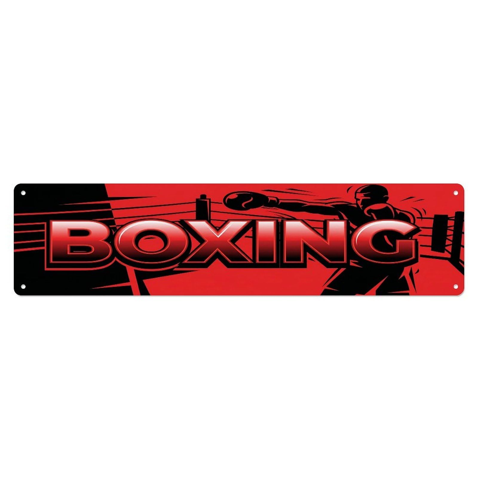 Olhnbad 4X16inch(10X40cm) Vintage Boxing Outdoor Activity Sports Metal Tin Sign
