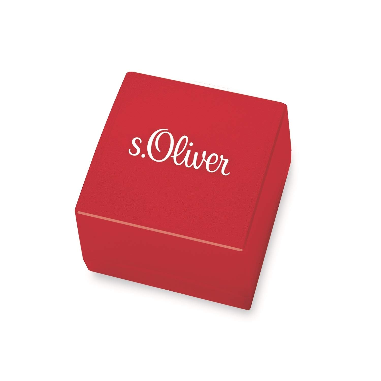 s.Oliver Ring Edelstahl Herren Ringe, Silber, Kommt in Schmuck Geschenk Box, 2031517