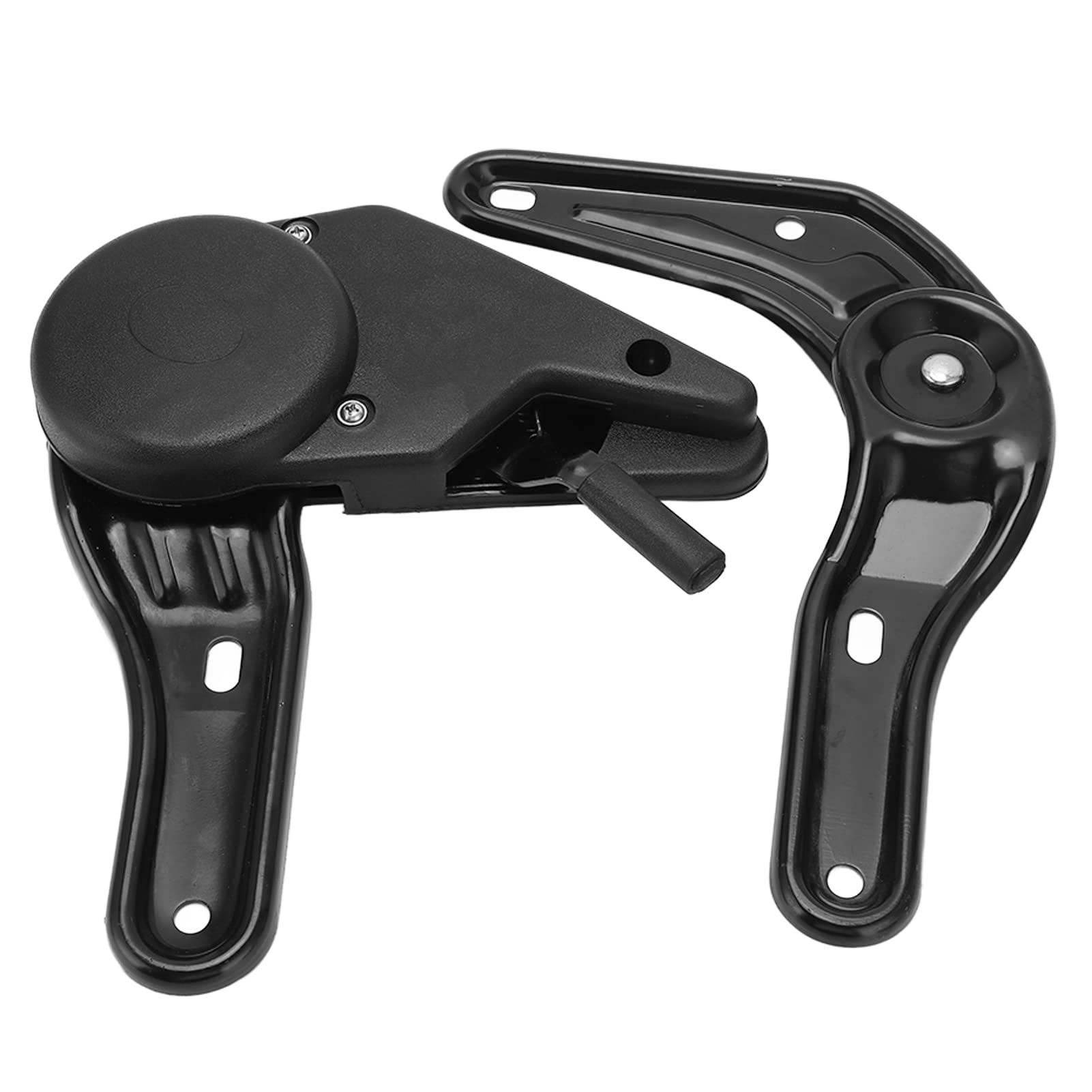 Cerniera Posteriore Automatica del Sedile, Cerniera Reclinabile Regolabile 30-180° in Acciaio Nero per Sedili Auto Camper e Roulotte, Parte Biparte con Piastra Dentata per Comfort