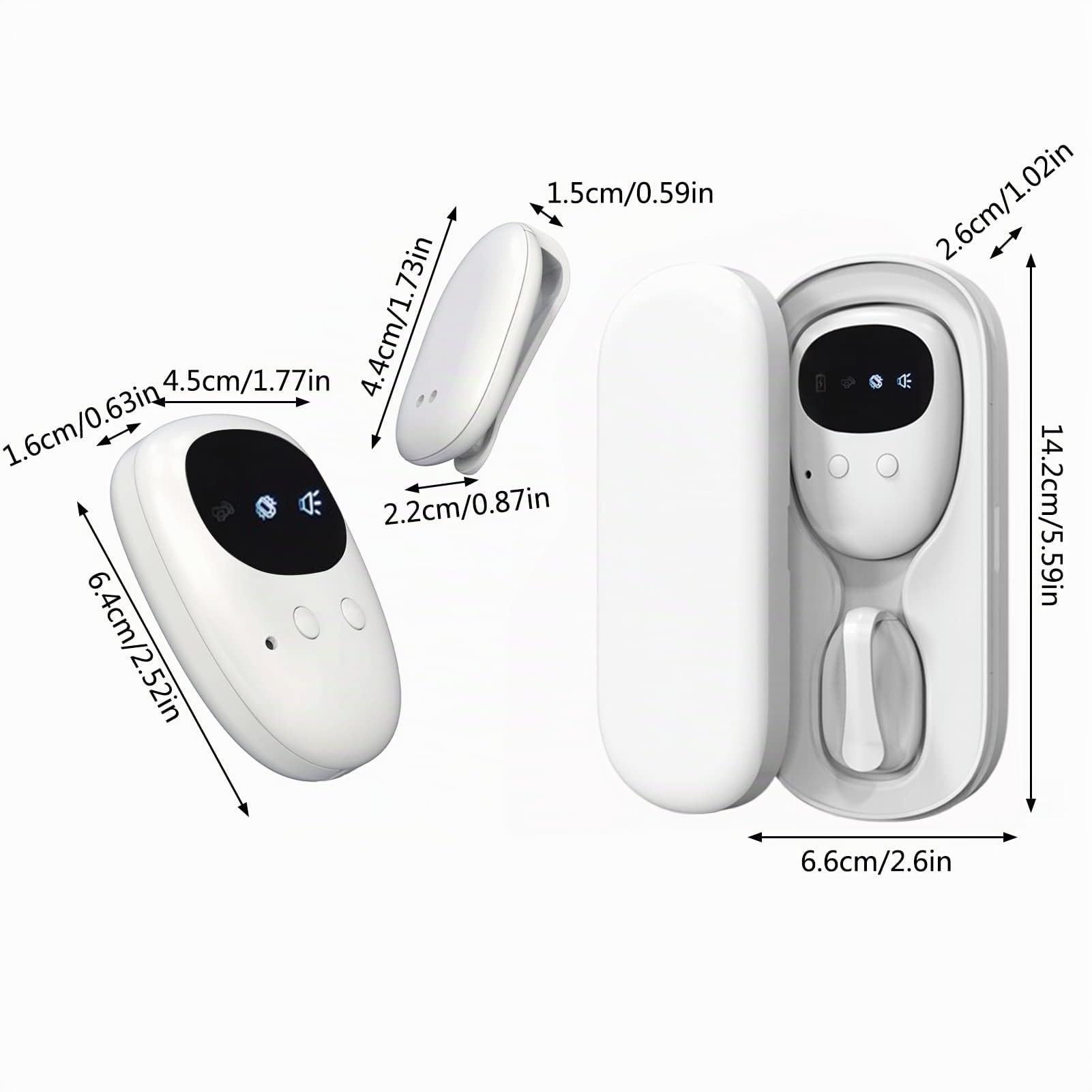 Sunnyushine enuresía inalámbrica, alarma Pipi recargable con receptor para niños Grils Kids Potty Training Cuidado las personas mayores, alcance 1020 m, sensor orina con sonido