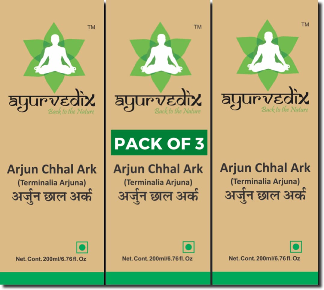Arjun Chhal Ark 600ml | Terminalia Arjuna Hydrosol Distillate | Ayurvedic Herbal Liquid | Supports Heart Wellness, Circulation & Daily Health | 100% Natural & Chemical-Free | FSSAI Certified