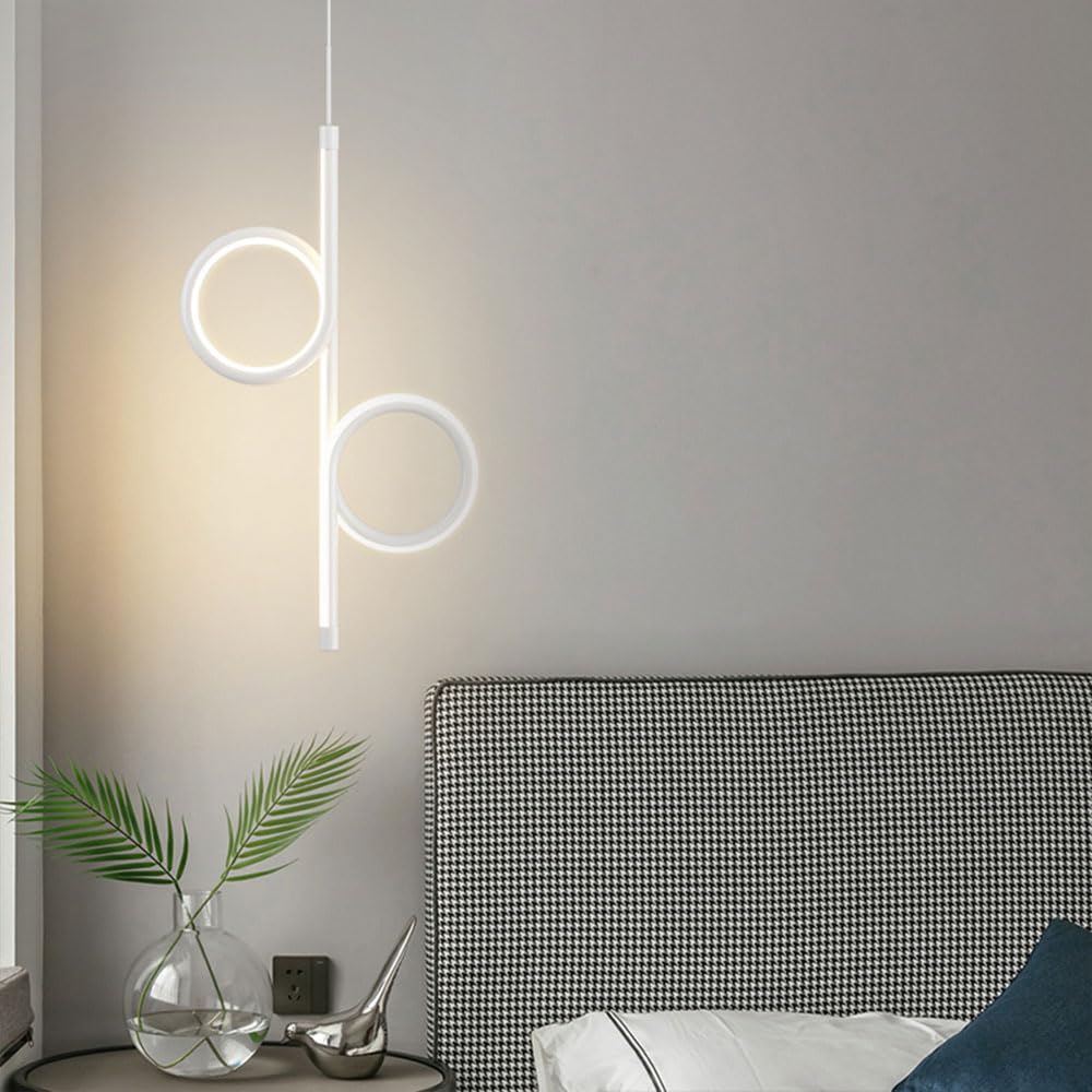 Petite lampe suspendue LED pour éclairage réglable de salon et chevet