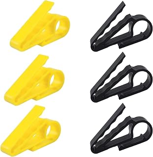 6 Pack Golfer Cigar Holder Cigar Clip, Cigar Clip Set Cigar Minder for Golfers(Yellow)