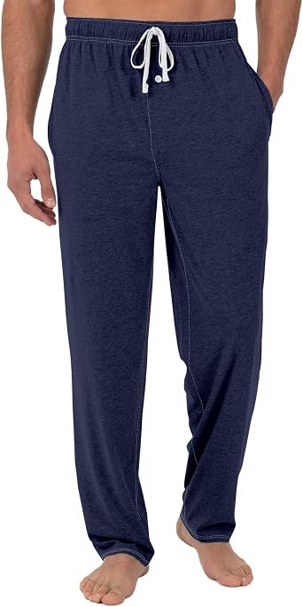Mens Pajama Pants Solid/Plaid Pajama Pants Sleep Soft Lounge Pants PJ Bottoms Sleepwear Pants with Drawstring Pockets