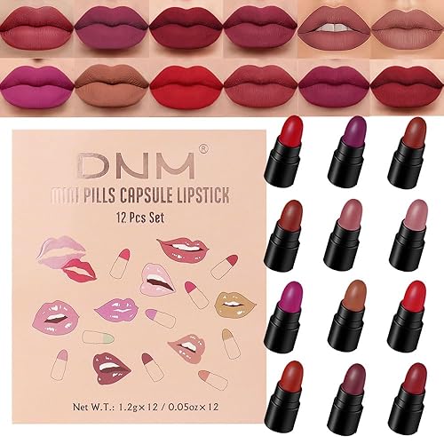 Vista 17 de evpct Tinte labial rojo malva profundo con pinzas, lápiz labial líquido mate, larga duración, impermeable, para mujeres, taza antiadherente, lápiz