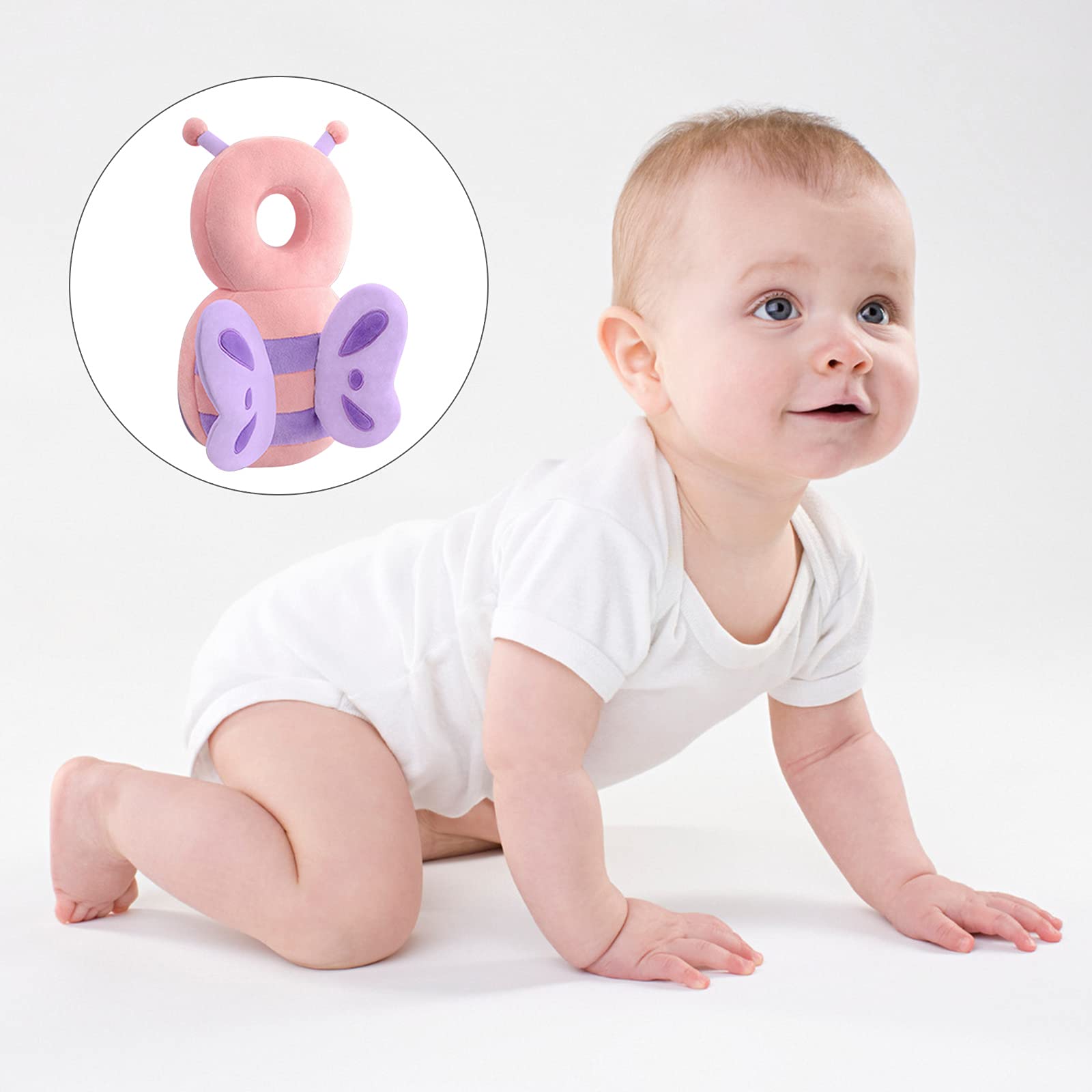 Set Protezione Bambini Feidoog - Cuscino Testa E 3 Ginocchiere Per Gattonamento