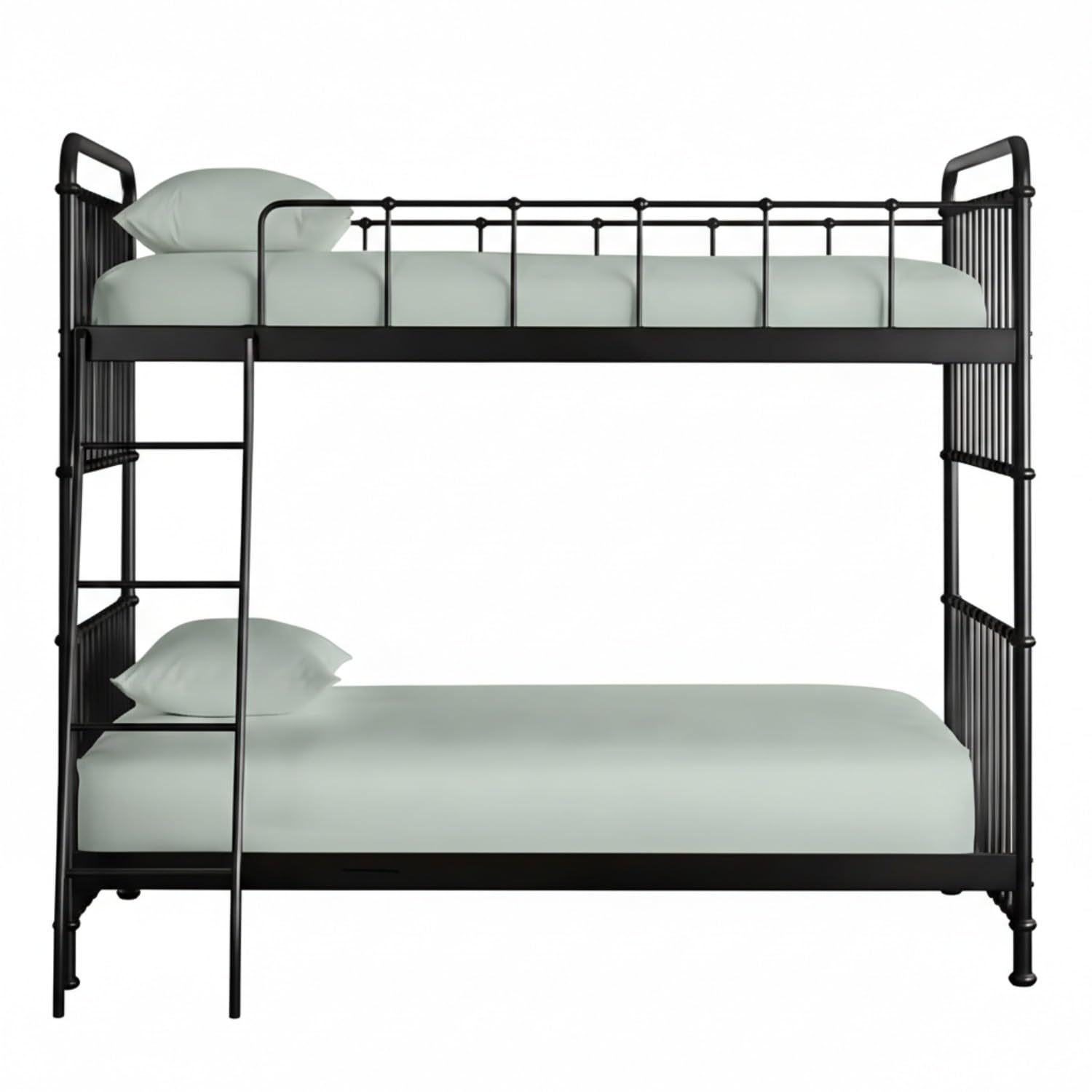 Pack of 2 Bunk Bed Sheets 2ft6 Small Single – Percale Bunk Sheets 25cm Deep Pocket, Soft Easy Care Microfiber Fitted Sheets, Breathable Non-Iron for Bunk Beds (76×190cm) (Duck Egg)
