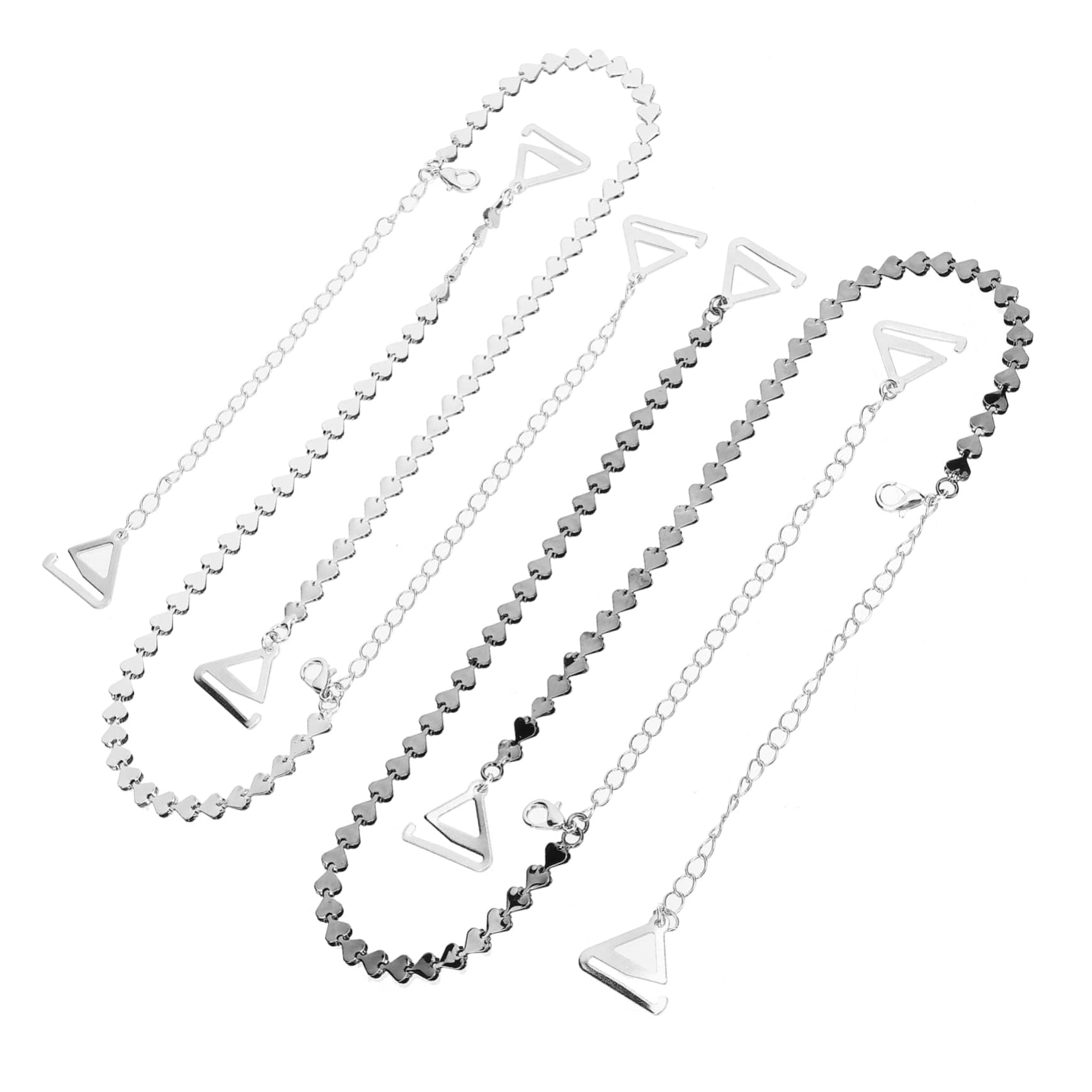 Bra Straps, 2 Pairs Non Slip Strap Extender Metal Brackets Retainer Holder Tube Bras for Women Transparent Bras for Women Under Outfit Bras for Women Bra Accessories Bra Strap Holders Alloy