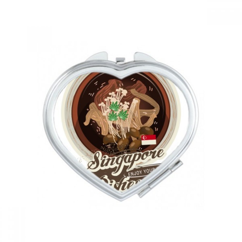 Miroir de maquillage Singapour Bak Kut Teh petit modèle pour retouches bureau