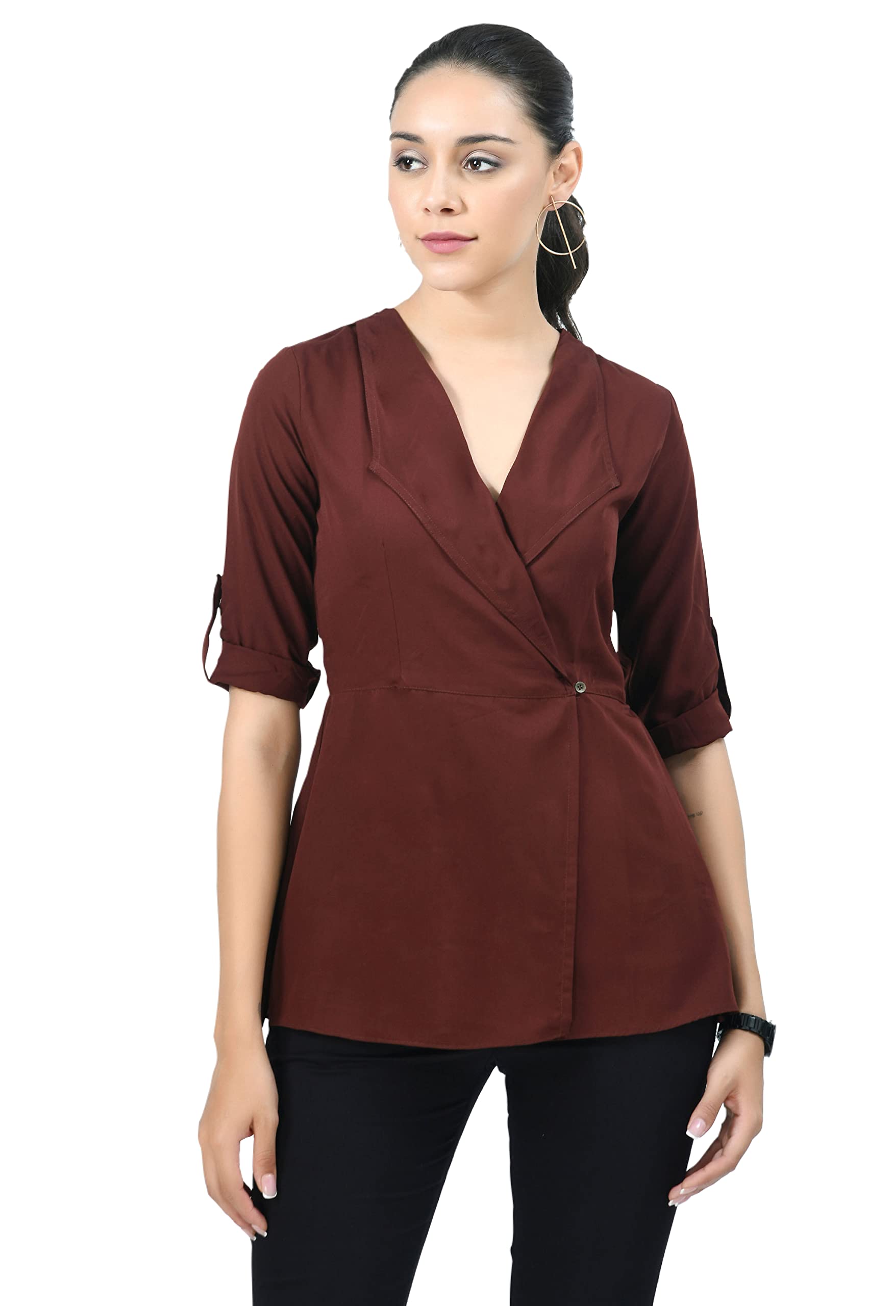 v&m Fashion Women Top with Full Sleeves for Women Top,Stylish Top, Casual Wear Top for Women/Girls Top-picture-0