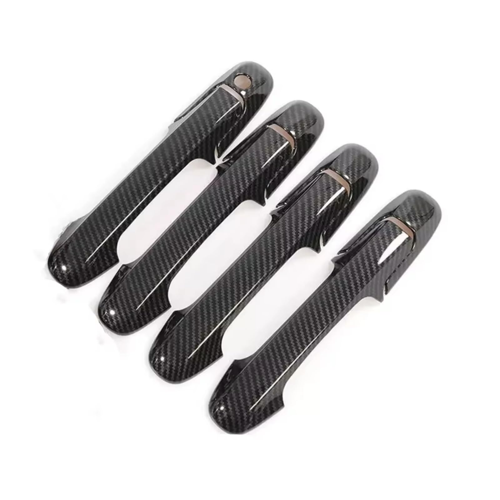 Fvoirss Carbon Outer Door Handle Compatible With Accord For Sedan 2003 2004 2005 2006 2007 Car Side Sticker Door Handles Covers Trim Accessories Protect Decoration(Carbon)