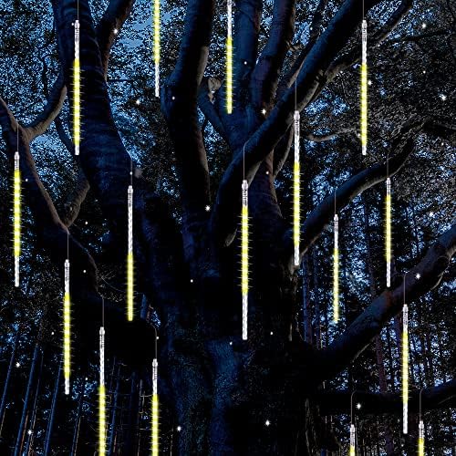 BlueFire Meteor Shower Rain Lights, 50cm 10 Spiral Tubes 540 LEDs