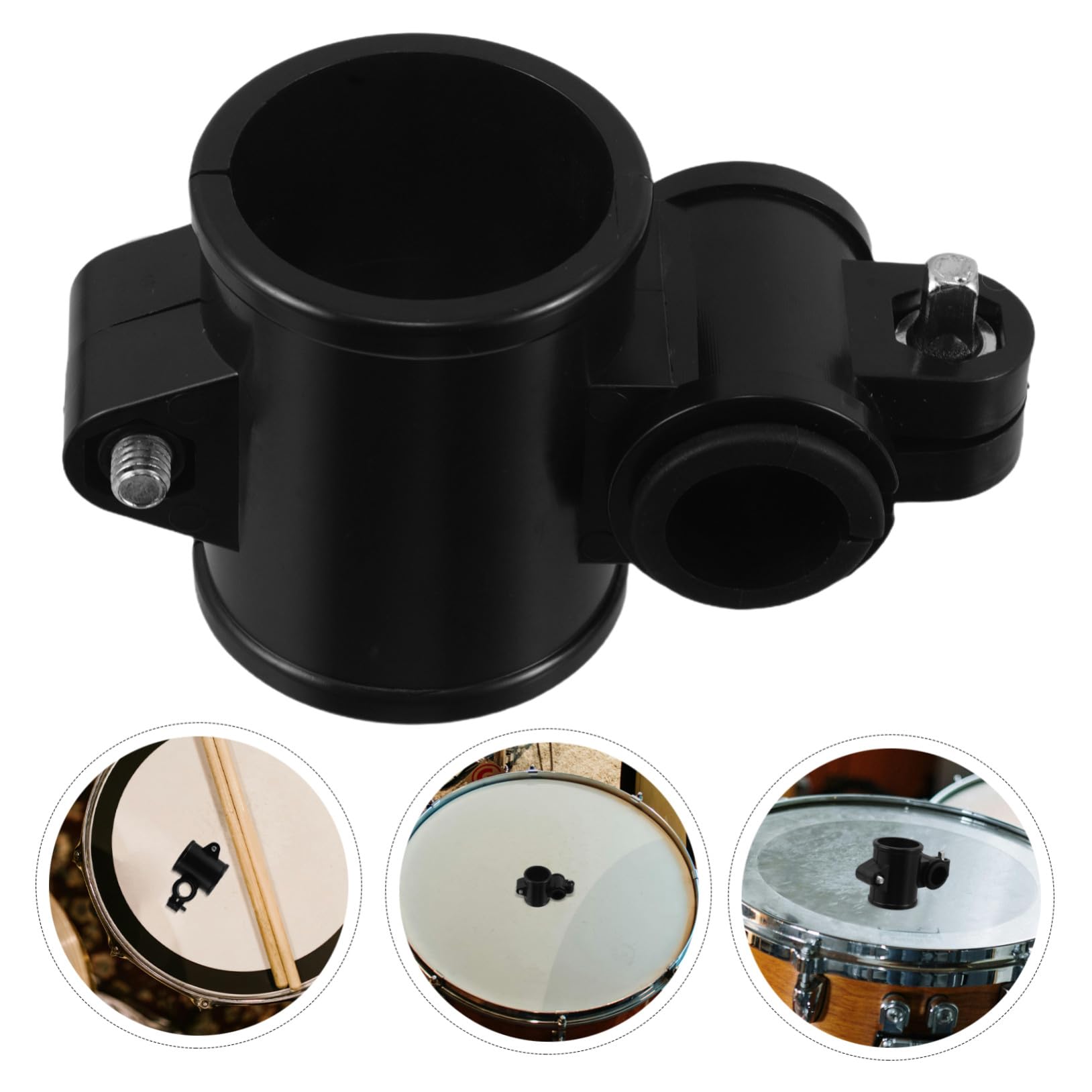 Elektronische Drum Setup Klemme 38mm Percussion Rohrschelle aus Langlebigem Material mit Kreuzverbinder für Trommelgestell Universelle Montagehalterung für E-drum Racks bei Live