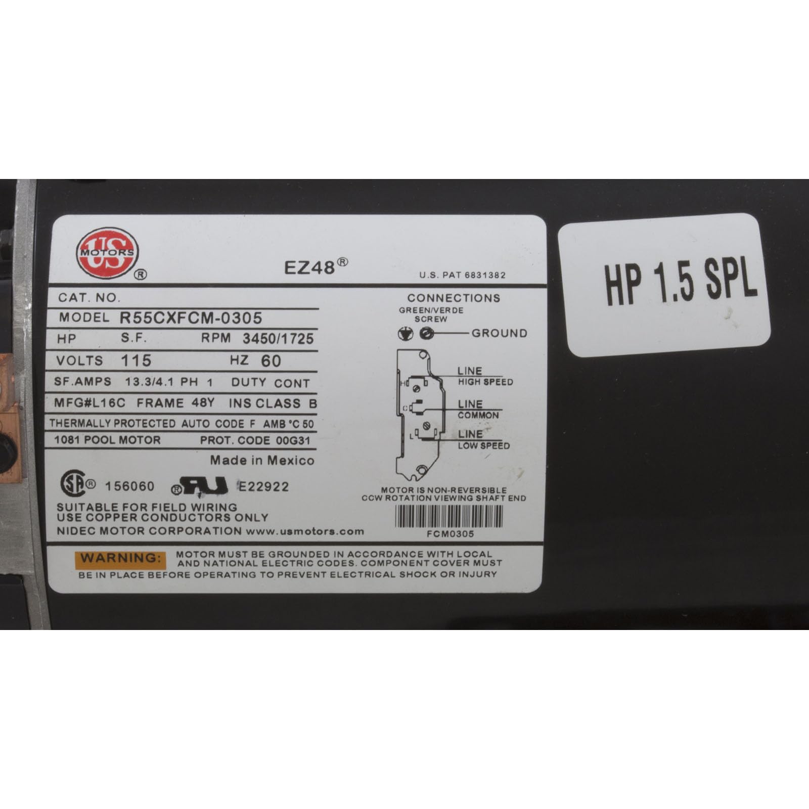 Amazon.com: Waterway Plastics 806105361486 3420610-1U WW Ex2 1.5hp