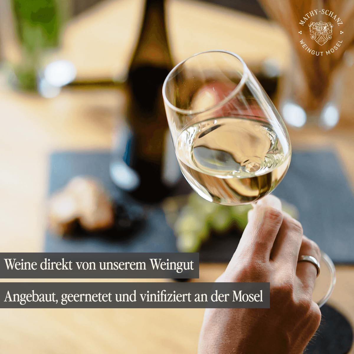 Weingut Mathy-Schanz | Weißwein Lieblich - Weinprobierpaket (6 x 0,75l) | Moselwein direkt vom Winzer