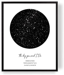 [SF Customizables] Custom Night Sky Map, Star Map Poster, Wedding Gift, Custom Star Print, Astronomy Print, Stars Print, Last Minute Gift Ideas [Canvas Print]