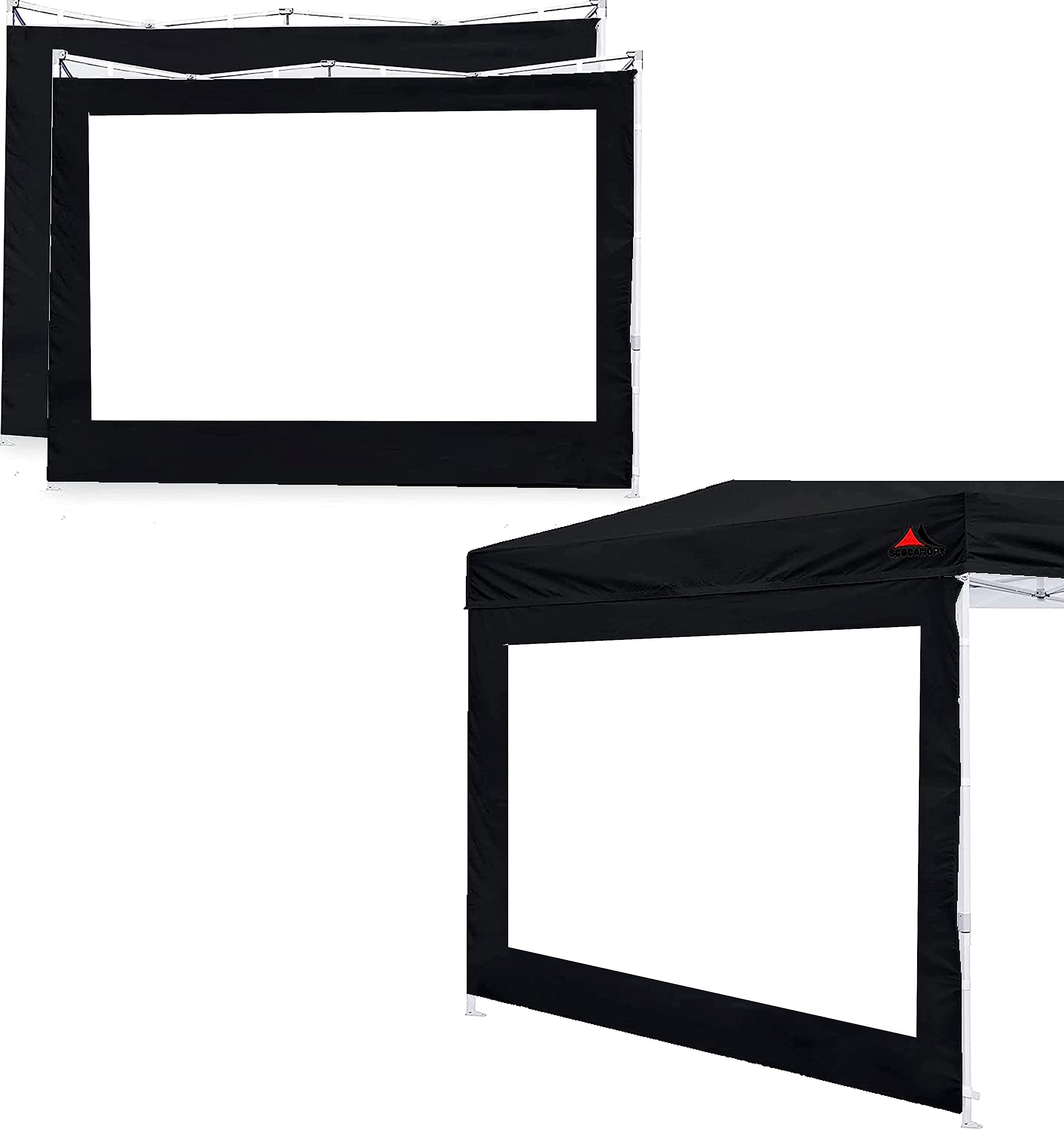 SCOCANOPY Gray Clear Window Sidewall for 10x10 Canopy