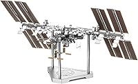 Vista 5 de Metal Earth Fascinations Premium Series Estación Espacial Internacional 3D Kit de modelo de metal con pinzas