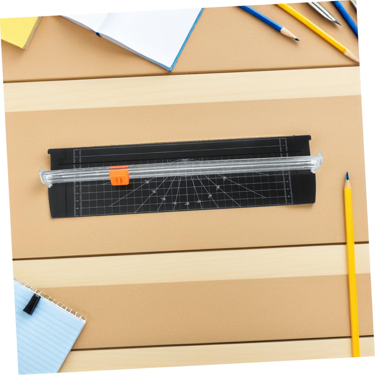 Hemobllo 2 Pezzi Mini Taglierina Carta Portatile per Ufficio Strumento Taglio per Foto Origami e Progetti Carta Scuola e Te