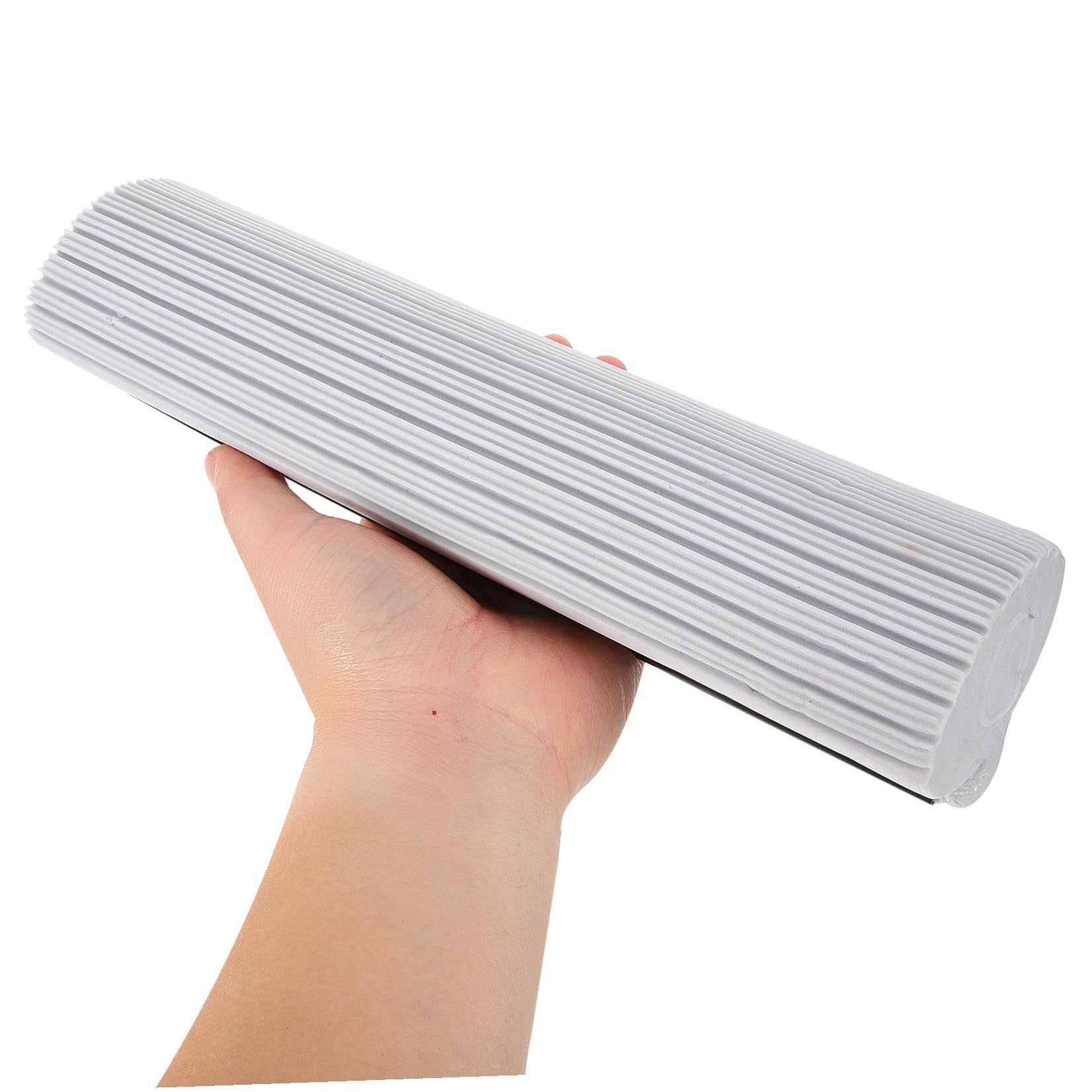 2 Cabezales de Repuesto para Trapeador de Esponja Rodillo, Esponja Absorbente Gris 33 Cm, Recambio para Limpieza de Suelos en Cocina, Baño y Garaje, Accesorio Duradero para Mopas