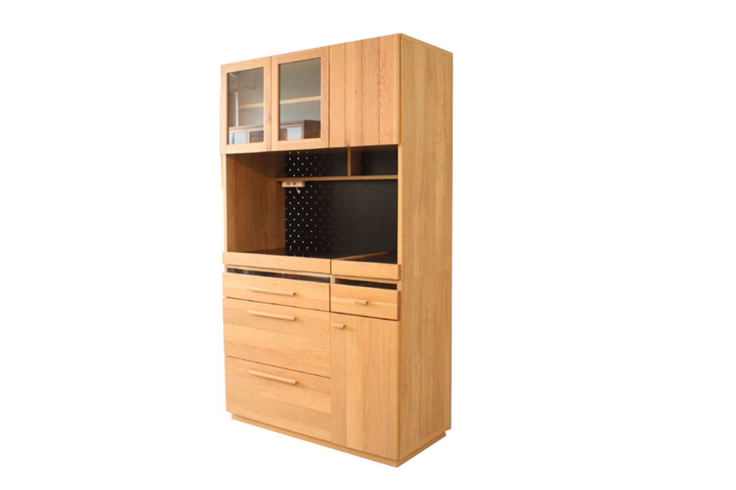 Amazon｜大川家具 東馬 キッチンボード OCTA 105cm幅 162331｜食器棚 