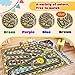 Fuzorise Kids Racing Rug 31''X47'' Car Road Kid Rug Carpet Playmat for Playoom Traffic Road Kid Play Mat for Bedroom，Kids Educational City Traffic Road map Fun Carpet (Brown, 2.6ftx3.9ft)