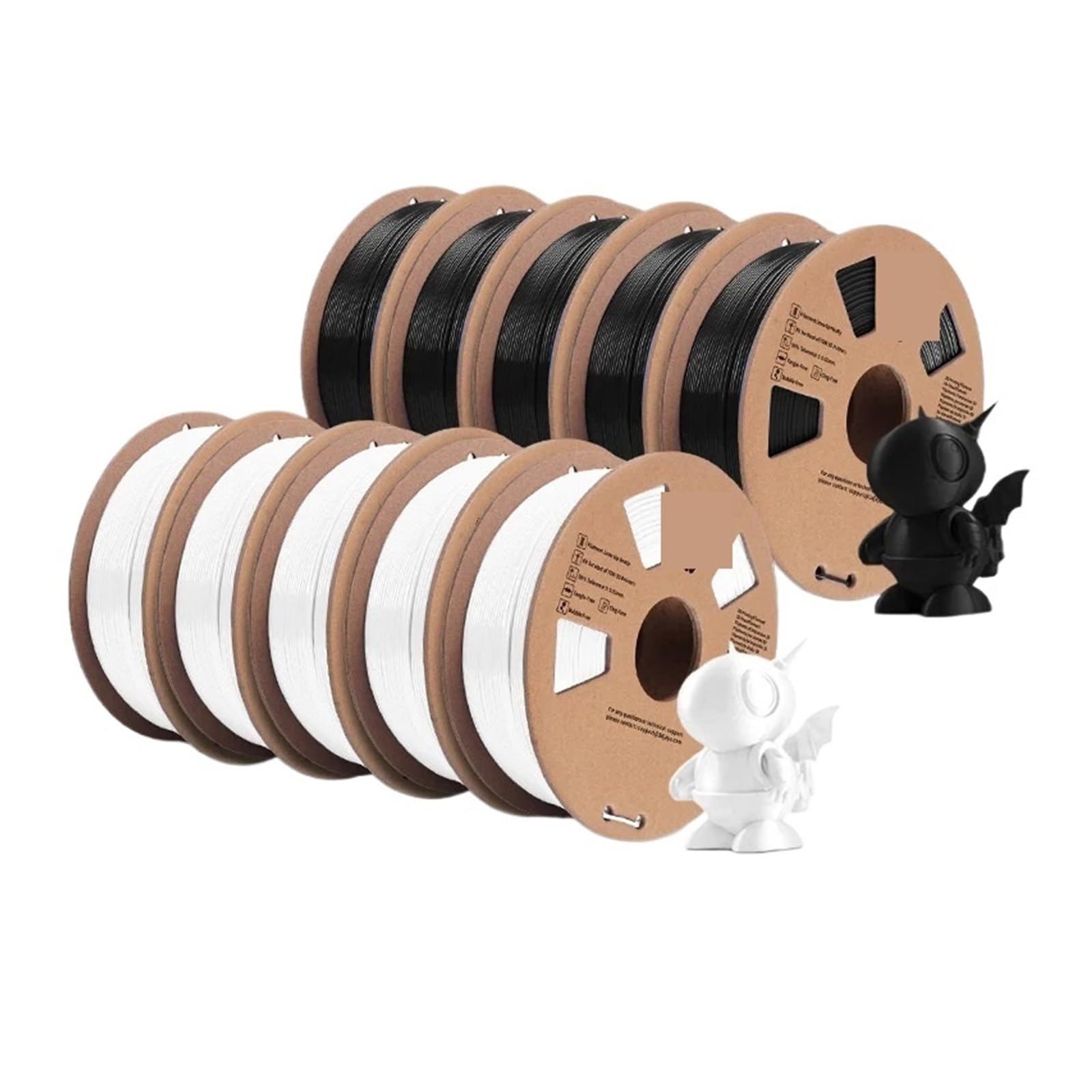 Filament do drukarek 3D, Filament 3D PETG 1,75 mm 10 kg, materiały do ​​druku, dobra wytrzymałość, nie zatyka się, pióra i drukarek(PETG 5BK5WT)