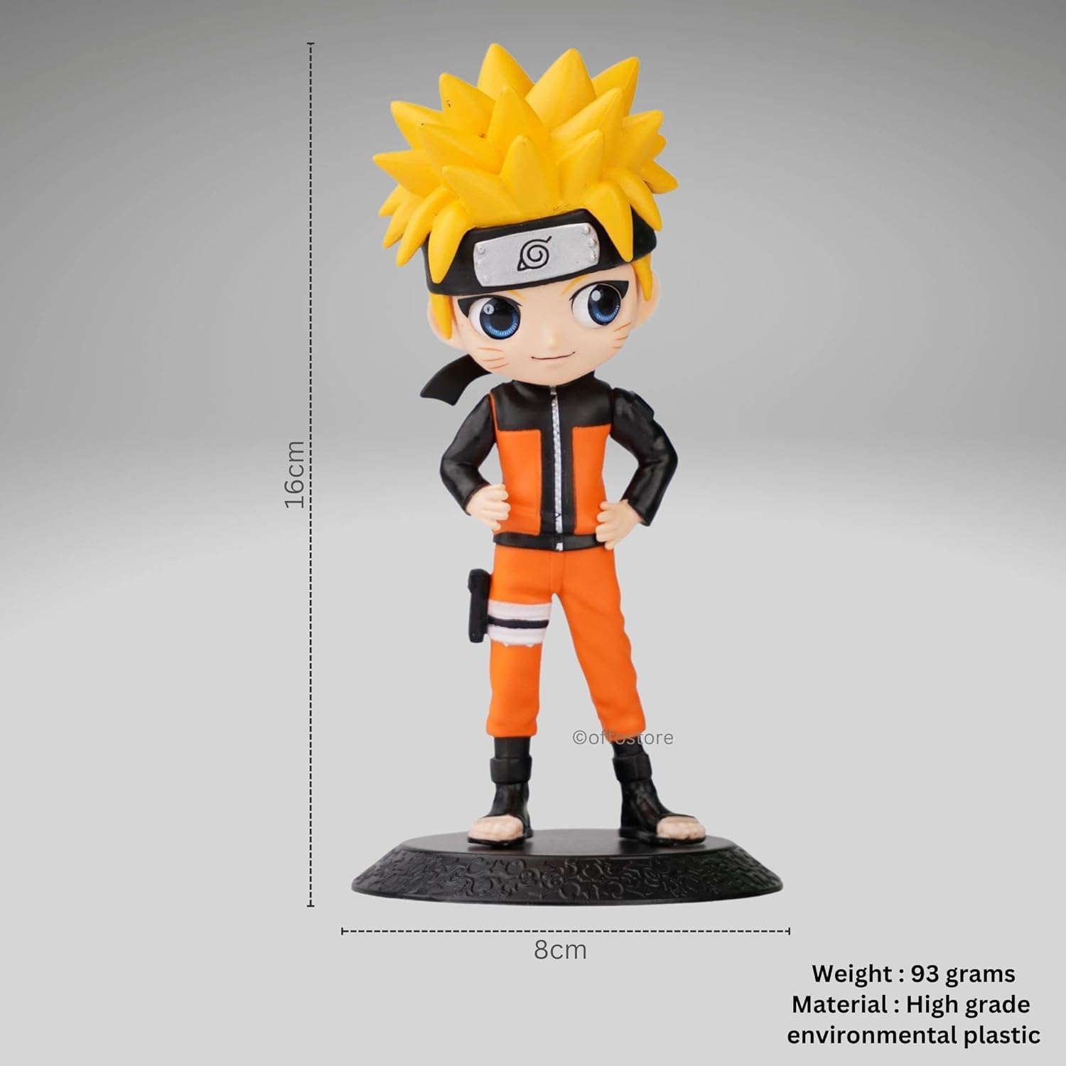 Unyks Star Anime Cartoon Character Q Posket [15cm] Action Figure | Limited Edition | Attractive Lightweight Durable Toy Figures for Home Decors Office Desk and Study Table - Naruto - Image 4 thumbnail
