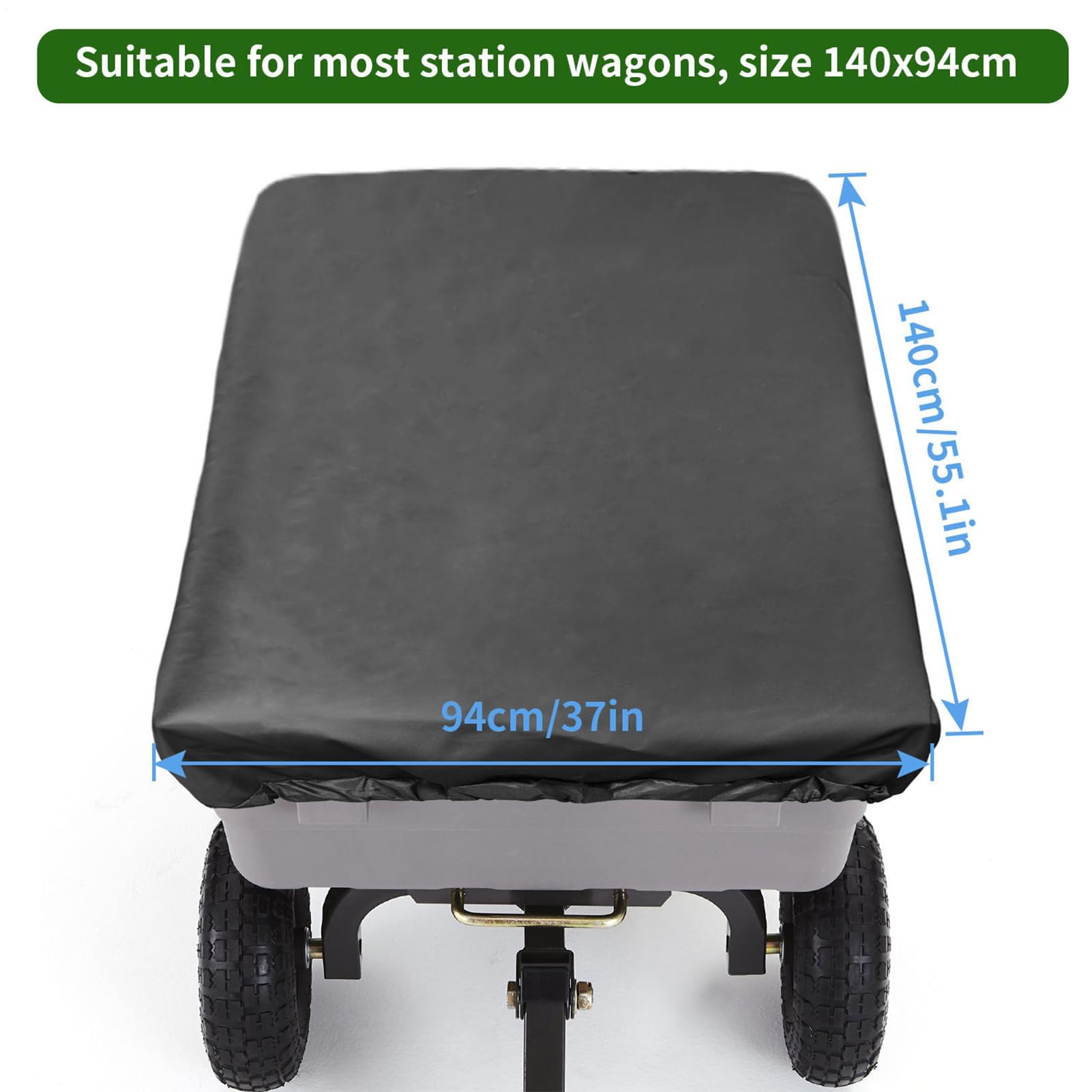 Funda impermeable para carrito de la compra, resistente a los rayos UV, para uso al aire libre, jardín, camping, protección versátil para granero y césped