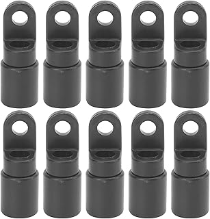 VGEBY Shock Cord Hooks, Plastic Cord Rope Anti‑Corrosion Hooks for Boat 10Pcs Kayak Canoe Bungee Shock Cord Hooks for 1/4 Inch Cord Rope Terminal Ends Water Sports