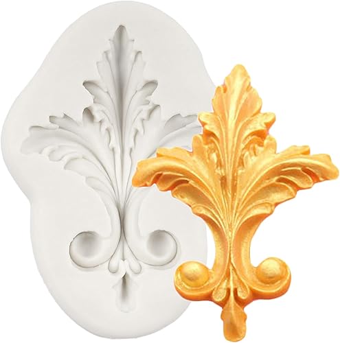 Miniatura 11 de Moldes barrocos de silicona para decoración de pasteles, decoración de cupcakes, pasta de goma de chocolate, pasta de caramelo y arcilla polimérica