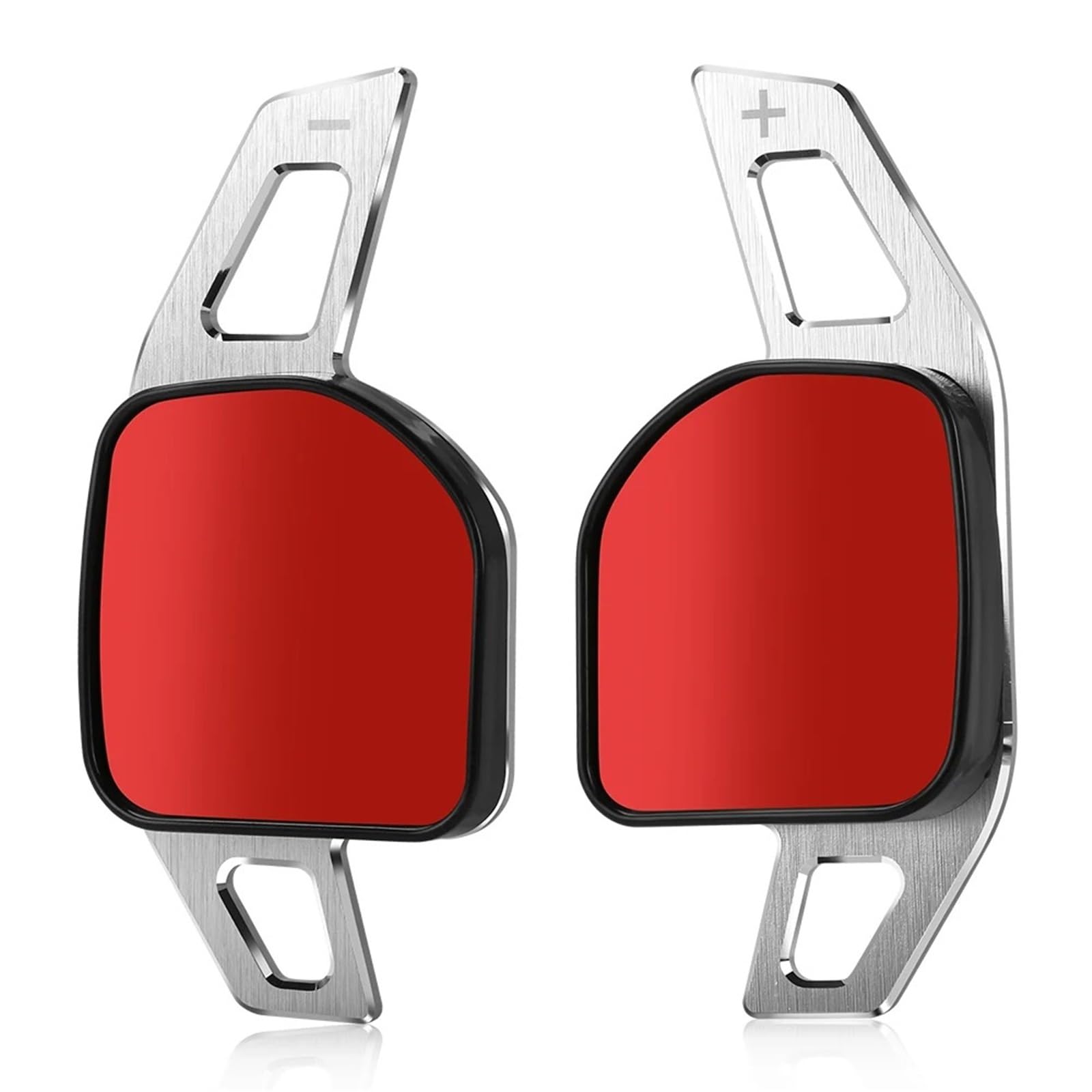 Immlsx Type A Silver Car Shift Paddle For A4 B8 For A3 8P S3 For A5 For A6 S6 C6 For Q5 For A8 R8 Tts Mk2 8J 2Pcs Steering Wheel Paddles Extension Shifters Gear Shifter Paddles(Type A Silver)
