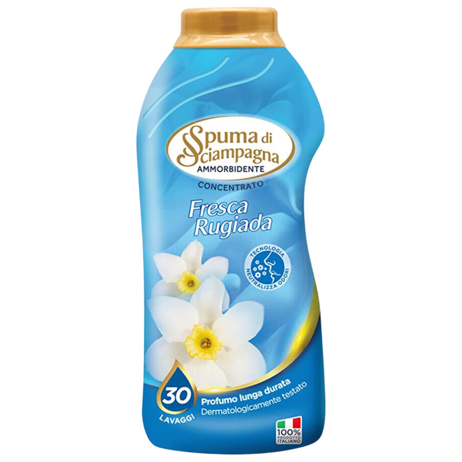 Ammorbidente Concentrato Fresca Rugiada – 30 Lavaggi – 600 ml kit con Spugna Brandizzata SPESA & RISPARMIO Inclusa – Variazioni 4/8/12 Pezzi (12)