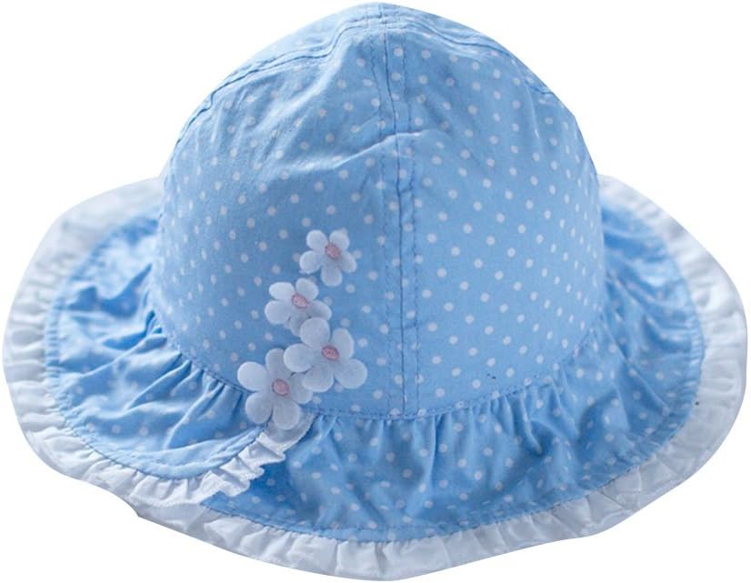 Kid Girls Sun Hats Baby Bucket Hat Lovely Plum Blossom Sunhats 0-6t