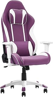 KFJCMY Cómoda Silla De Juego para El Hogar Silla De Anclaje Simple Juego Competitivo Black Y Silla De Computadora Silla Boss,Púrpura
