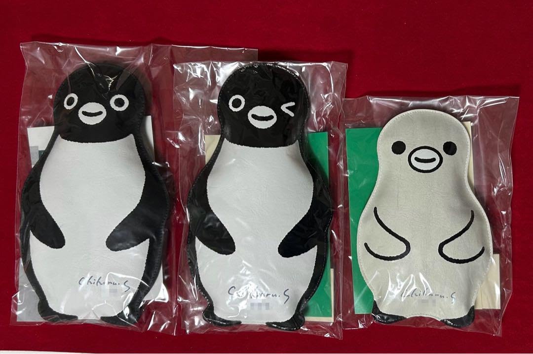 [新品未開封]さかざきちはる ペンギン人形 3体セット さかざきちはる ペンギンこけし3体セット/特製桐箱仕様（直筆