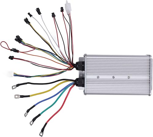 Miniatura 9 de Alomejor Controlador eléctrico, 48 V, 72 V, 60 A, modo dual, 18 tubos, controlador sinusoidal con conector para scooter, modificación de batería de