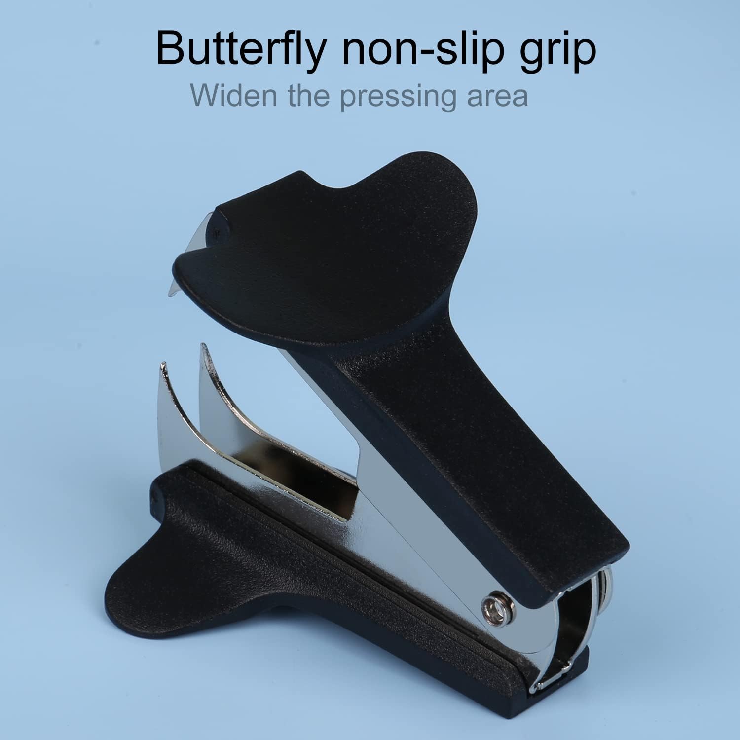 DMFLY 4 Pack Staple Remover Professional Easy Staple Remover Tool Labor-Saving Staple Remover Universal Staple Remover Staple Puller Rubberized Staples Remover for Office School Home, Black : Office Products