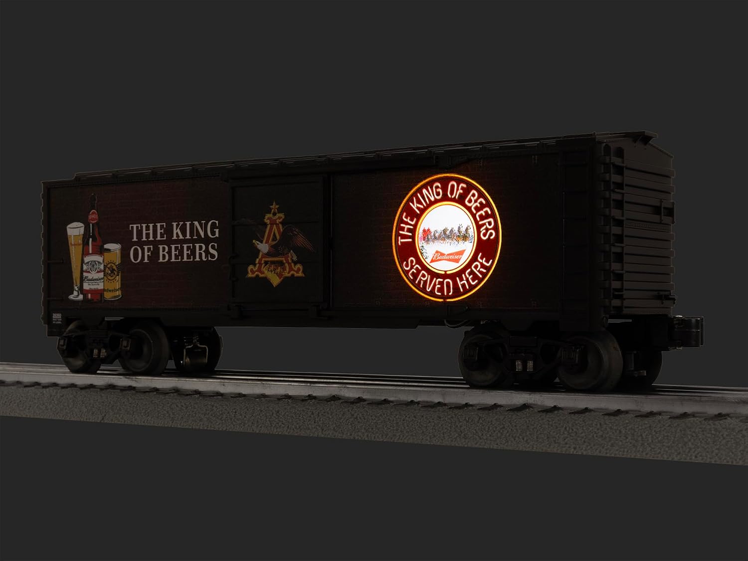 Lionel Budweiser Illuminated Bar Sign #2 O Gauge Model Train Boxcar