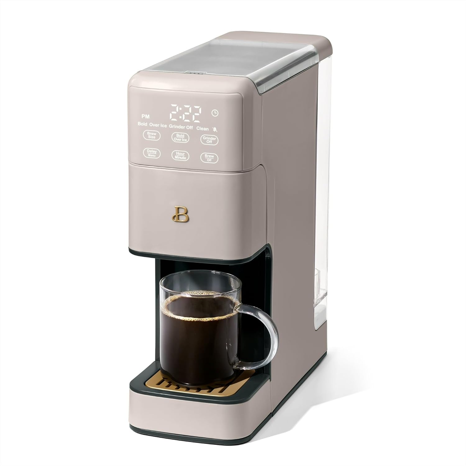 Single-Serve Coffee Maker with Built-In Burr Grinder | Programmable Grind & Brew Coffee Machine | 6 Cup Sizes, 3 Strength Settings | 64 oz Reservoir & Exact-Xtract Technology