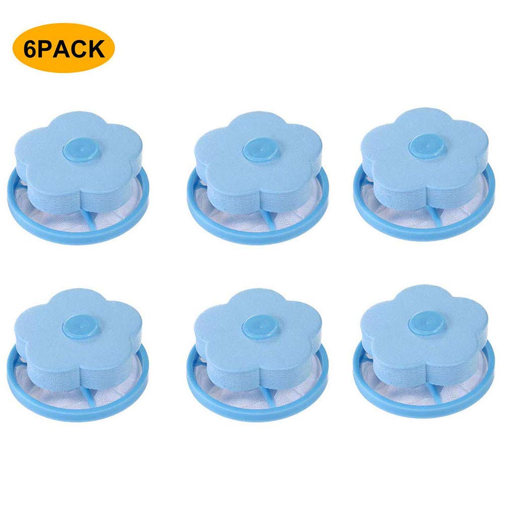 OVINEE Household Reusable Washing Machine Floating Lint Mesh Bag Hair Filter Net Pouch
