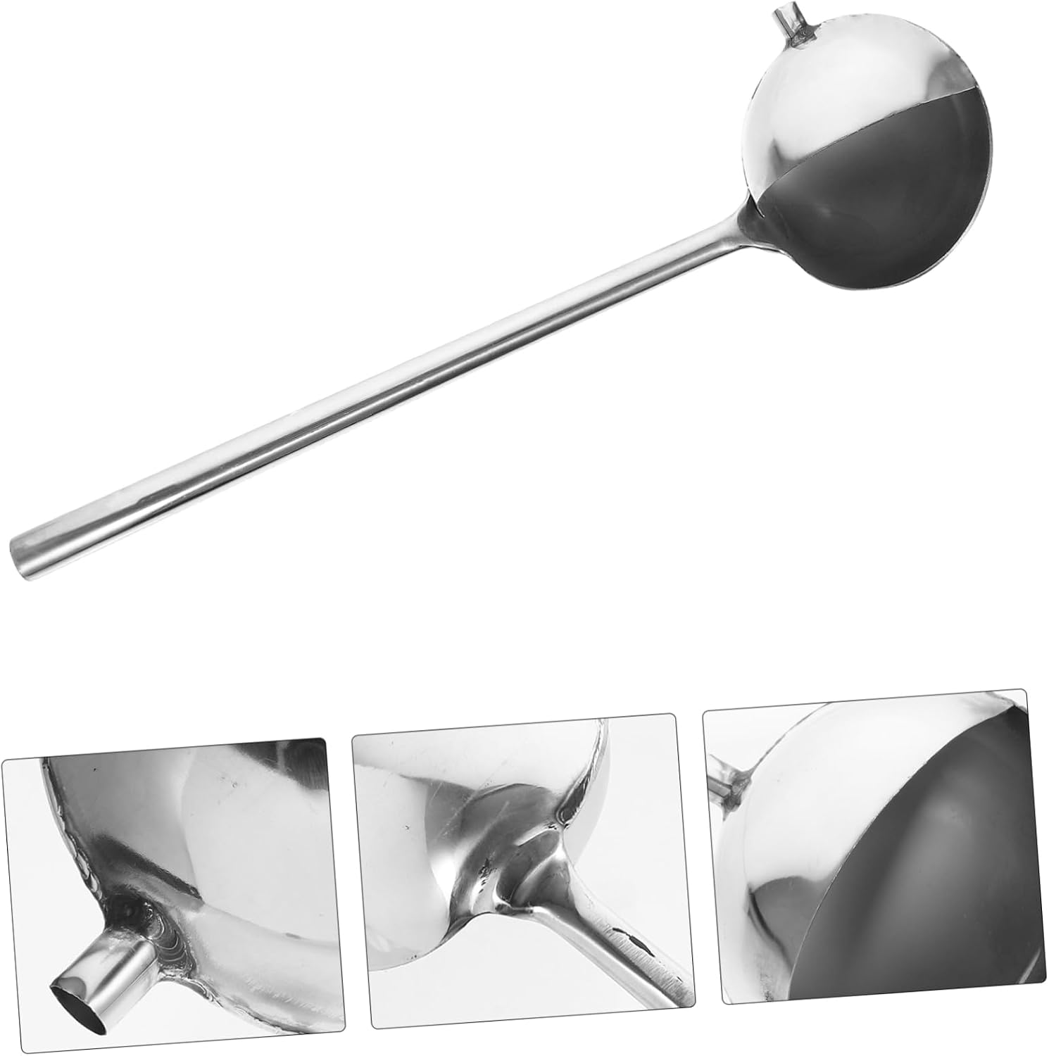 Stainless Steel Gravy Ladle Cooking Spoon for Sauces Soups and Gravies Handle Design for Easy Serving for Home Kitchen and Restaurants