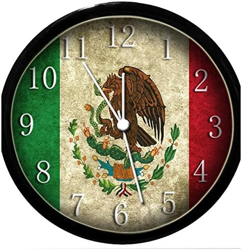 Glow in The Dark Wall Clock - Mexican Flag