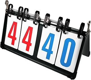 INOOMP Placa de pontuação portátil placa de pontuação de competição flip placar placar de vôlei marcador de tênis placar portátil placar conveniente placa de pontuação suprimentos de basquete PVC