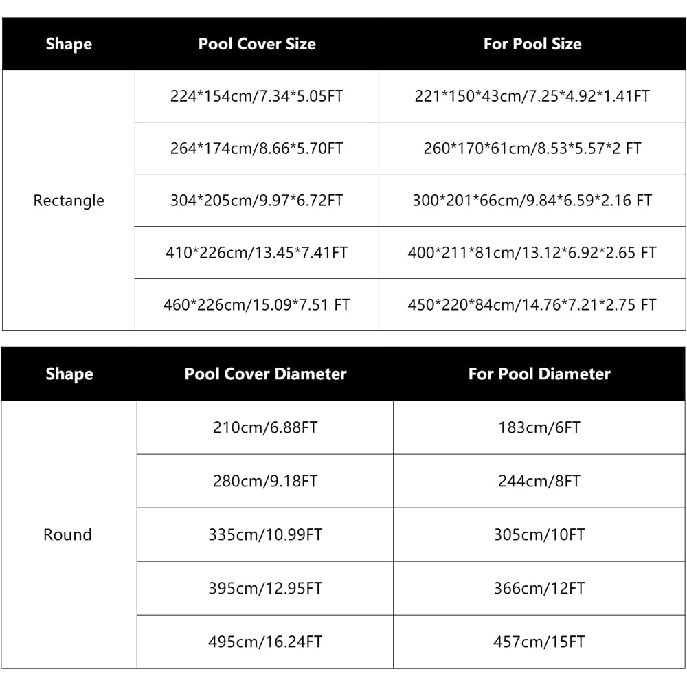 Pool Cover, 10FT Solar Pool Cover, Paddling Ground Swimming Pool Covers - Image 3