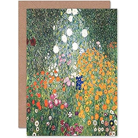 Artery8 Flower Garden Greeting Card Cover