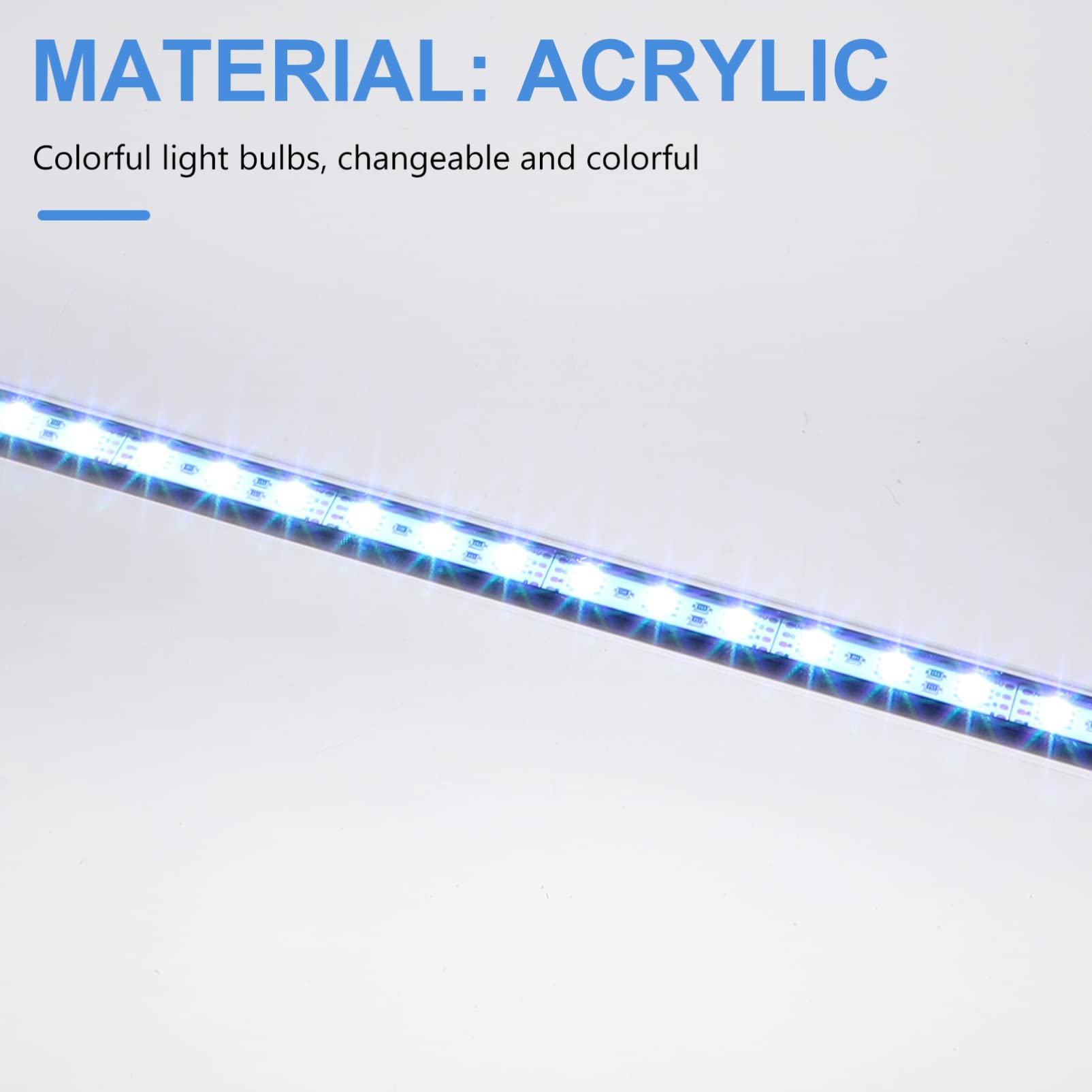 Toddmomy Luz Led Rgb Sumergible Para Decoración Paisajística Luz De Pecera Enchufe